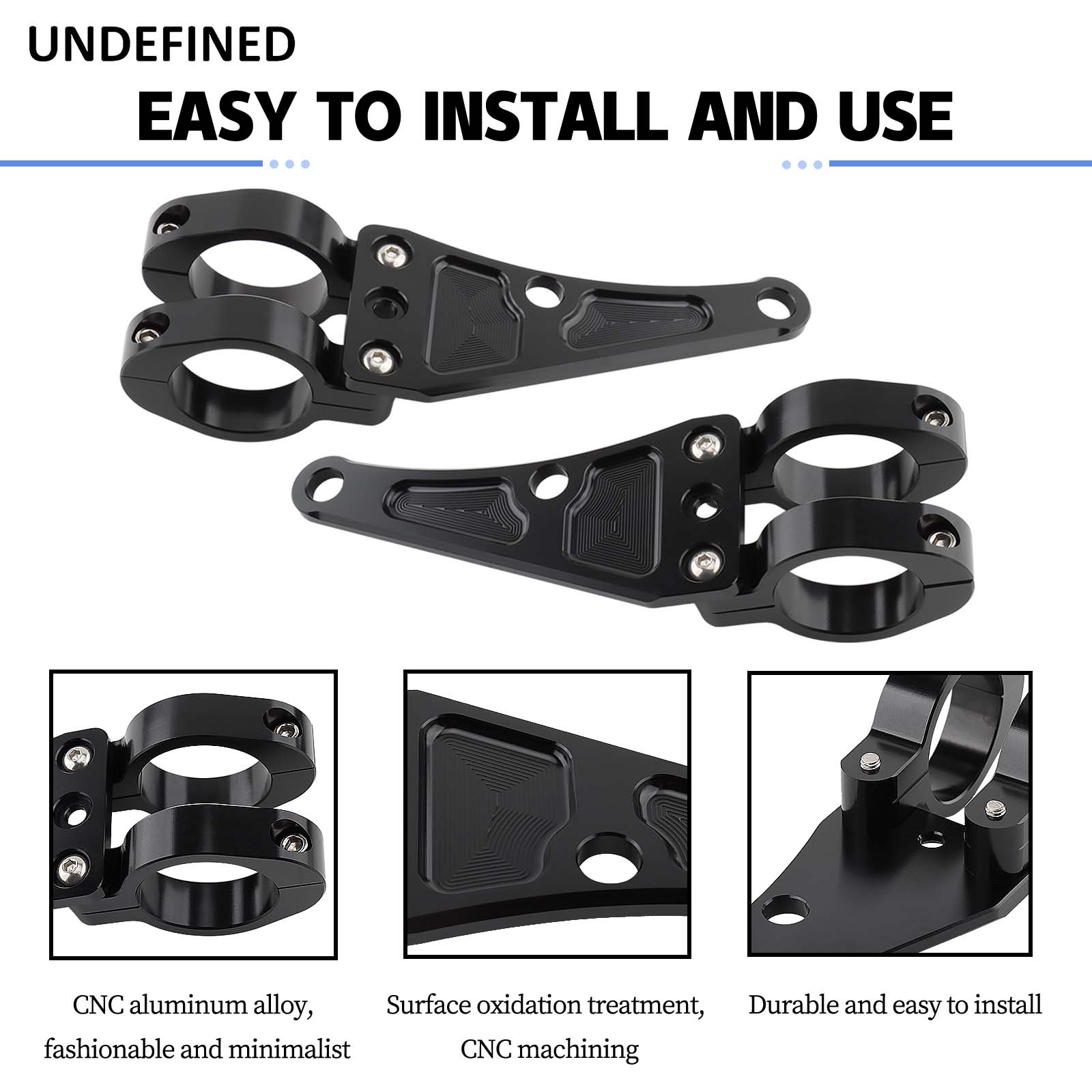 Outdoor Power Head Milwaukee - オートバイのヘッドライト用ブラケット,クランプヘッド,ランプサポート,ターンシグナル,ライトホルダー,チョッパー,カフェレーサー,フォーク,37mm-58mm