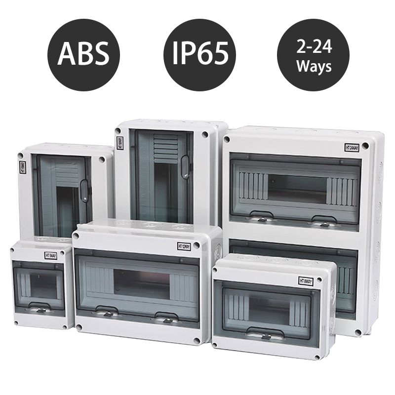 Outdoor Power Outlet Box - HT 2/5/8/12/15/18/24 ウェイシリーズジャンクションボックス PC プラスチック屋外電気 IP65