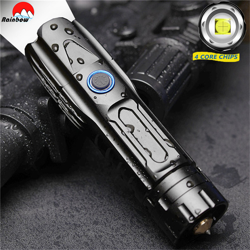 Outdoor Power Meter Bike - 超高輝度 XHP90.2 戦術懐中電灯防水 LED トーチ USB