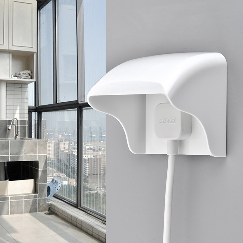 Outdoor Power Outlet - 防雨スイッチソケット保護ボックス,白いプラスチック製の屋外カバー,防水表面ボックス,ウォールライト,86タイプ,1個