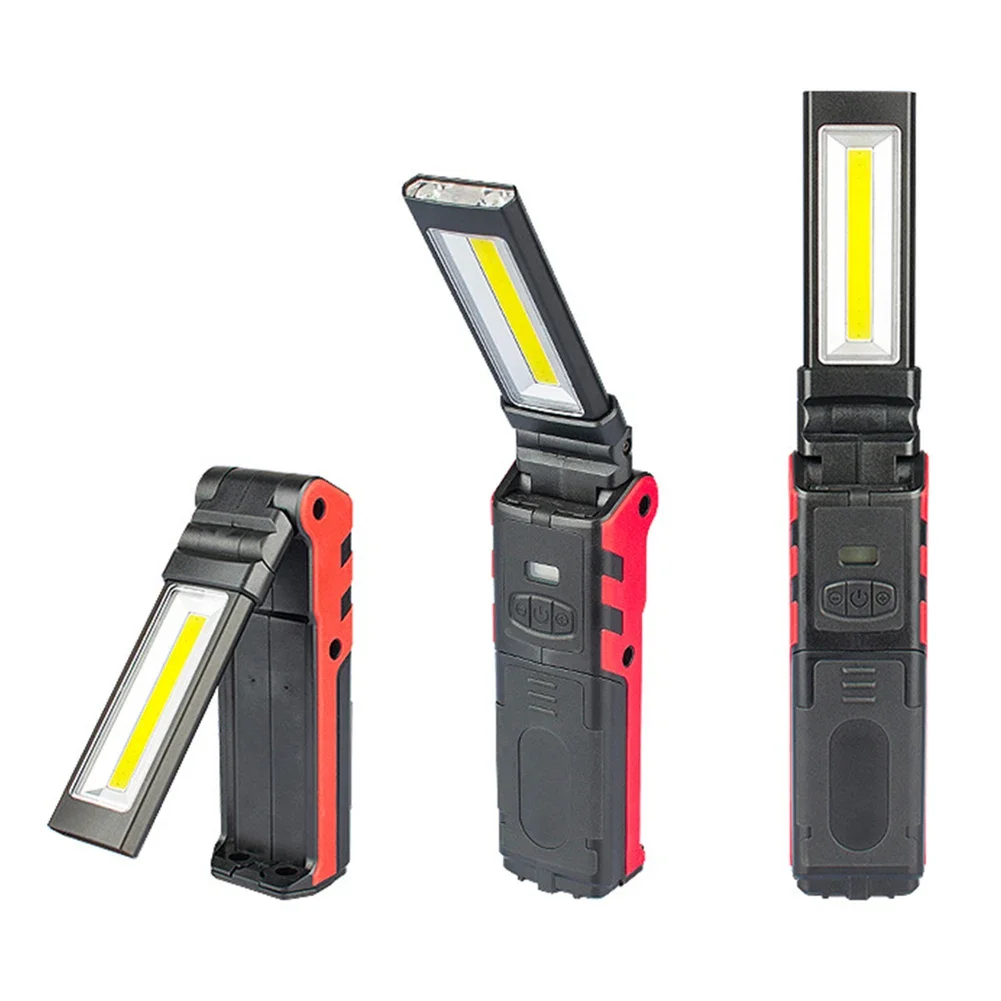 Outdoor Power Bank - 調光可能な COB LED ワークライト USB 充電式懐中電灯、磁気