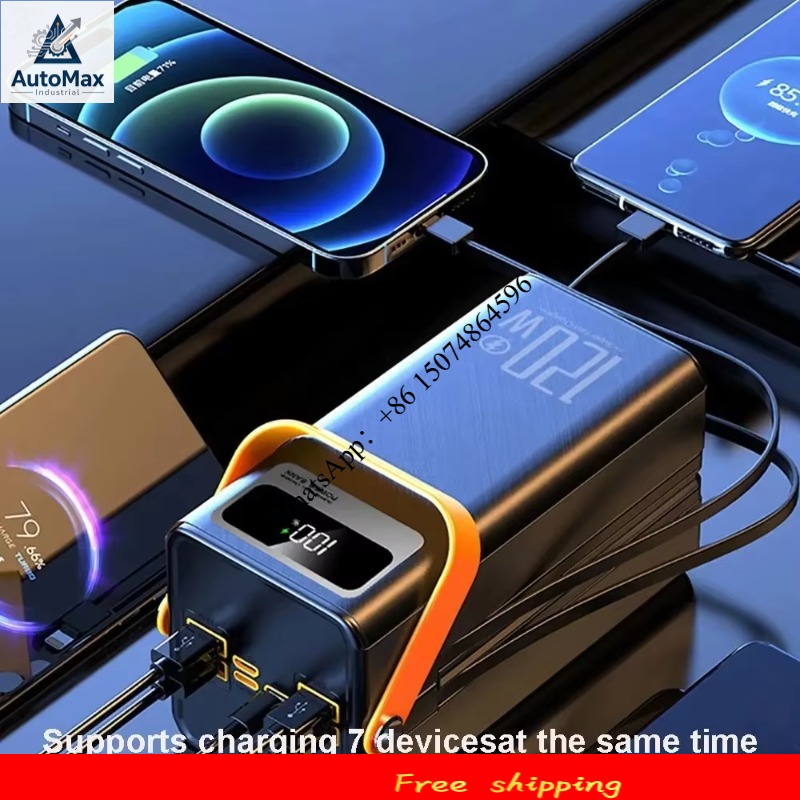 Outdoor Power Bank - 120W 150000mAh急速充電パワーバンク 大容量 アウトドアモバイル電源 外部予備バッテリー アウトドアキャンプ用