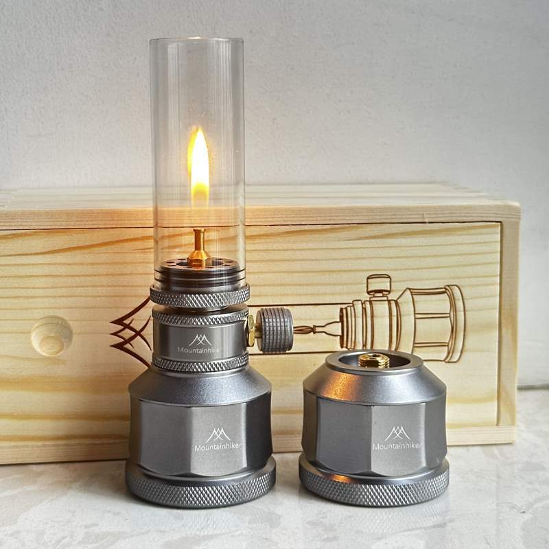 Outdoor Power Heater - キャンプ用ガスランプ ポータブル 小型 吊り下げ式 ガラスガスランタン ミニ