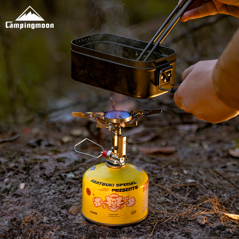 Outdoor Power Heater - CAMPINGMOON XT-2F アウトドアポータブル電圧安定化一体型ガスストーブ ハイパワー防風ハイキングフィールドストーブクッカー