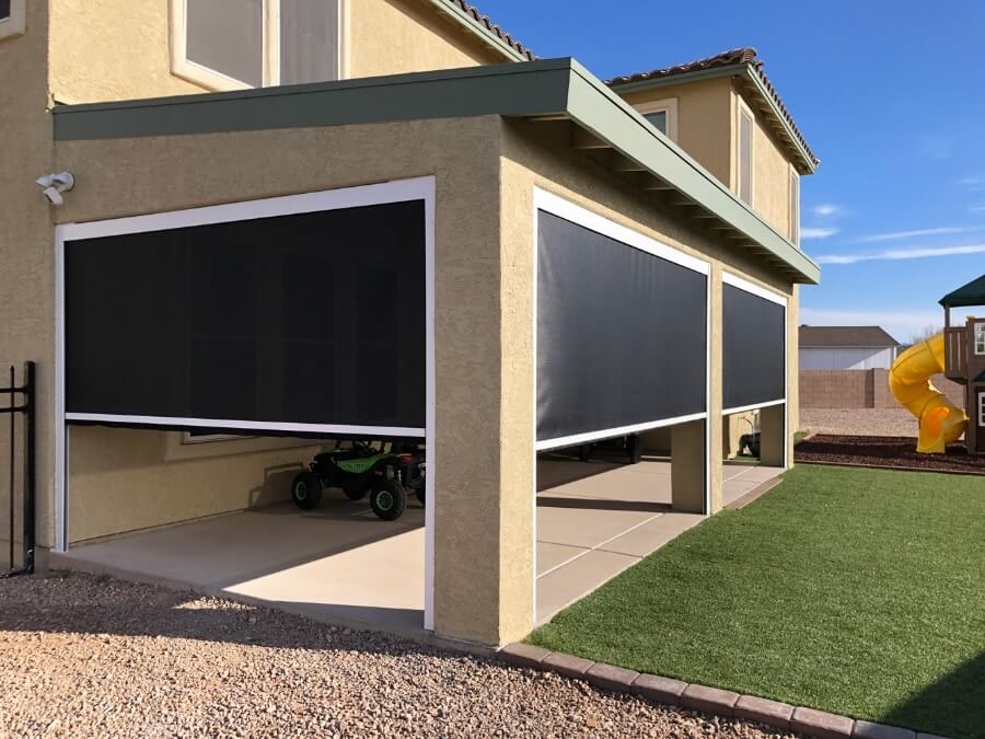 オーダーメイドのコルティナ・テラザPVC電動防水ローラーブラ - Outdoor Power Blinds のレビューと価格