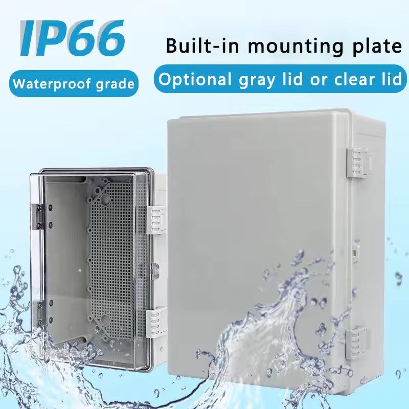 IP66 防水グレー/透明カバーエンクロージャ電源ジャンクシ - Outdoor Power Distribution Box のレビューと価格