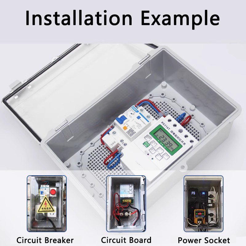 IP66 防水グレー/透明カバーエンクロージャ電源ジャンクシ - Outdoor Power Distribution Box のレビューと価格