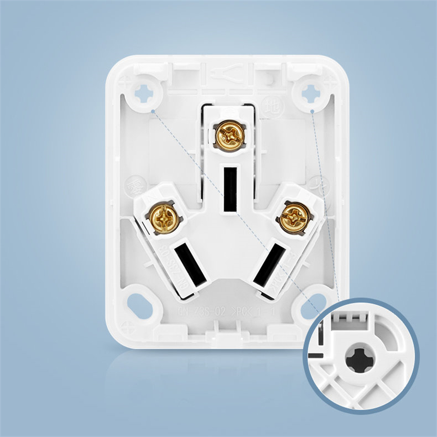 16アンプ中国3フラットピン壁面マウント用電源ソケット重負荷 - Outdoor Power Outlet のレビューと価格