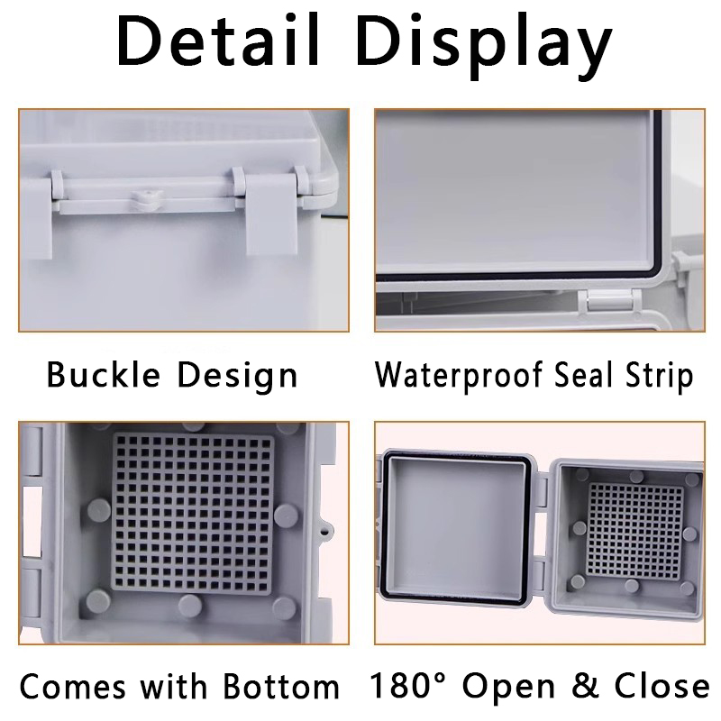 IP66 防水電気接続箱 ABS プラスチック PC エンク - Outdoor Power Distribution Box のレビューと価格