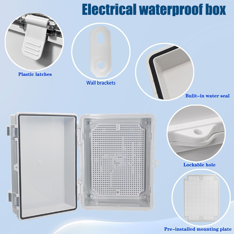 IP66防水電気接続ボックス 屋外用プラスチック配電ボックス - Outdoor Power Outlet Box のレビューと価格