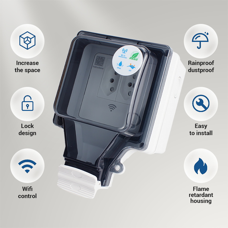 スマートプラグIP66,wifi,屋外コンセント,防水,音声 - Outdoor Power Outlet Not Working のレビューと価格