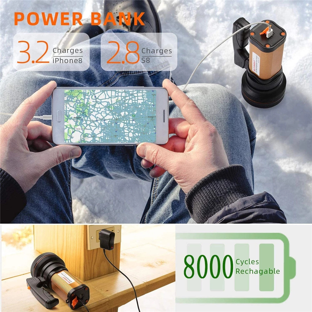 屋外用の強力なLED懐中電灯,防水トーチ,リフレクター,内蔵 - Outdoor Power Meter Bike のレビューと価格