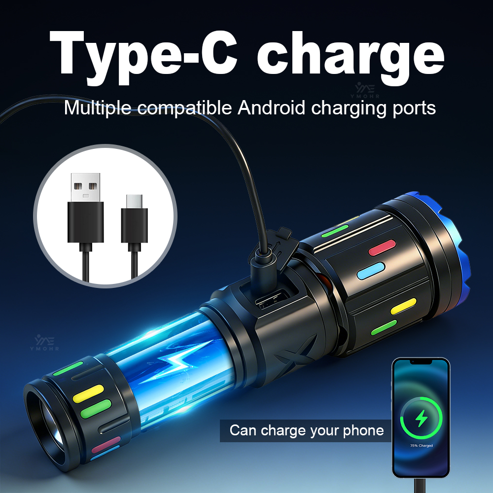 XHP70 ハイパワーキャンプ懐中電灯ポータブル充電式スポッ - Outdoor Power Bank のレビューと価格