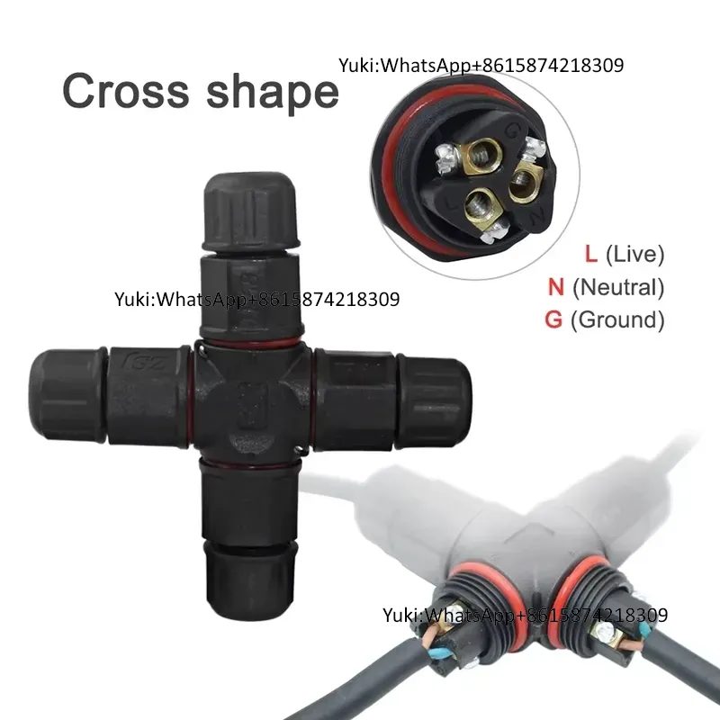 IP68 防水ケーブル T タップ電気コネクタ 4 ピン屋外 - Outdoor Power Cable Junction Box のレビューと価格
