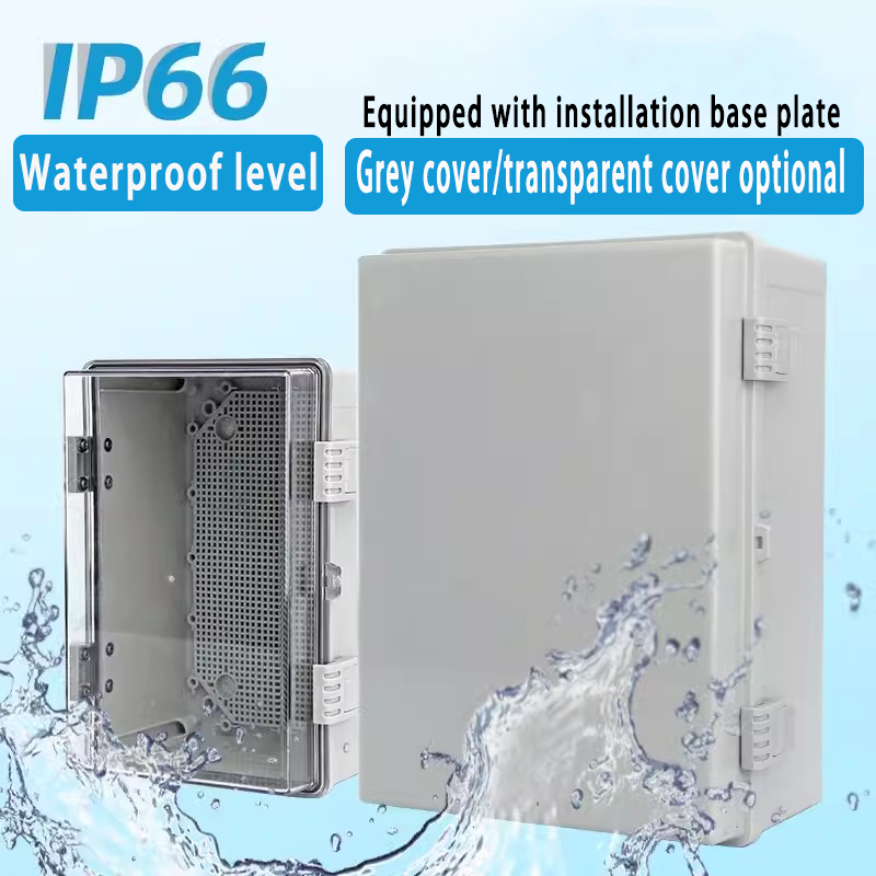 ヒンジ付きプラスチック製エンクロージャー、防水電源電気ジャン - Outdoor Power Distribution Box のレビューと価格