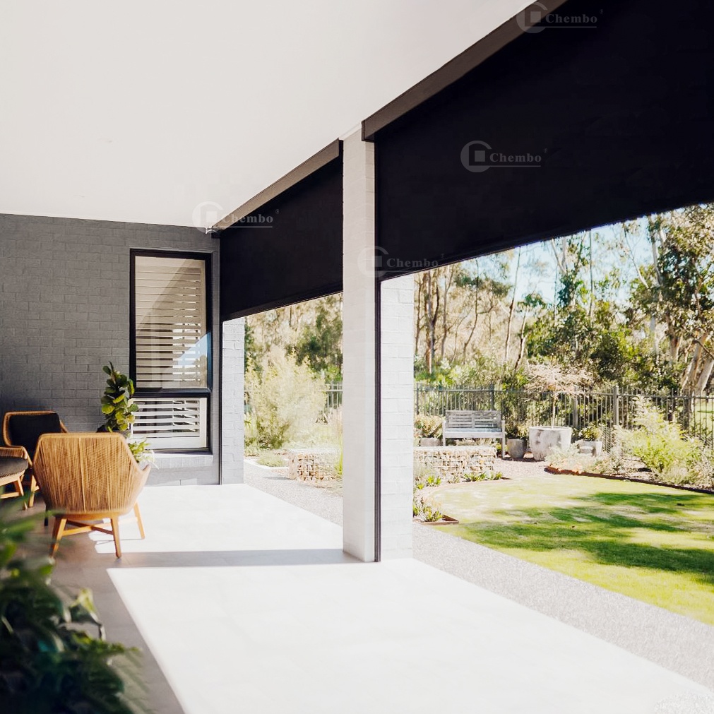 インテリジェント制御防水屋外ブラインドカスタムアルミ防風ロー - Outdoor Power Blinds のレビューと価格