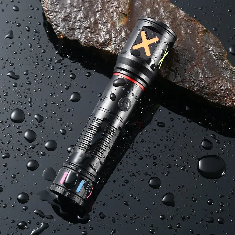 強力な白色レーザー LED 懐中電灯 USB 充電ズーム長距 - Outdoor Usb Power Strip のレビューと価格