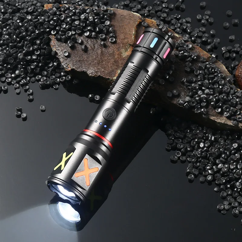 強力な白色レーザー LED 懐中電灯 USB 充電ズーム長距 - Outdoor Usb Power Strip のレビューと価格