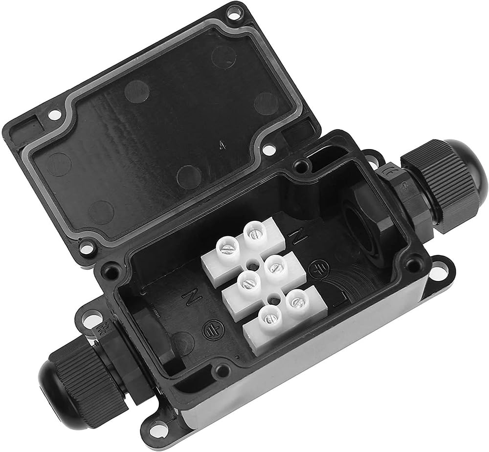 3 個 2Way IP65 防水屋外ジャンクションボックス  - Outdoor Power Cable Junction Box のレビューと価格