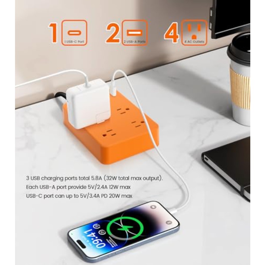 キャンプ、庭、キッチン、バスルーム用の屋外電源タップ：耐候性 - Outdoor Usb Power Strip のレビューと価格